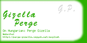 gizella perge business card